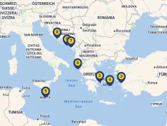 Mapa plavby
