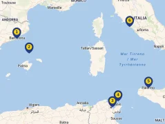 Mapa plavby